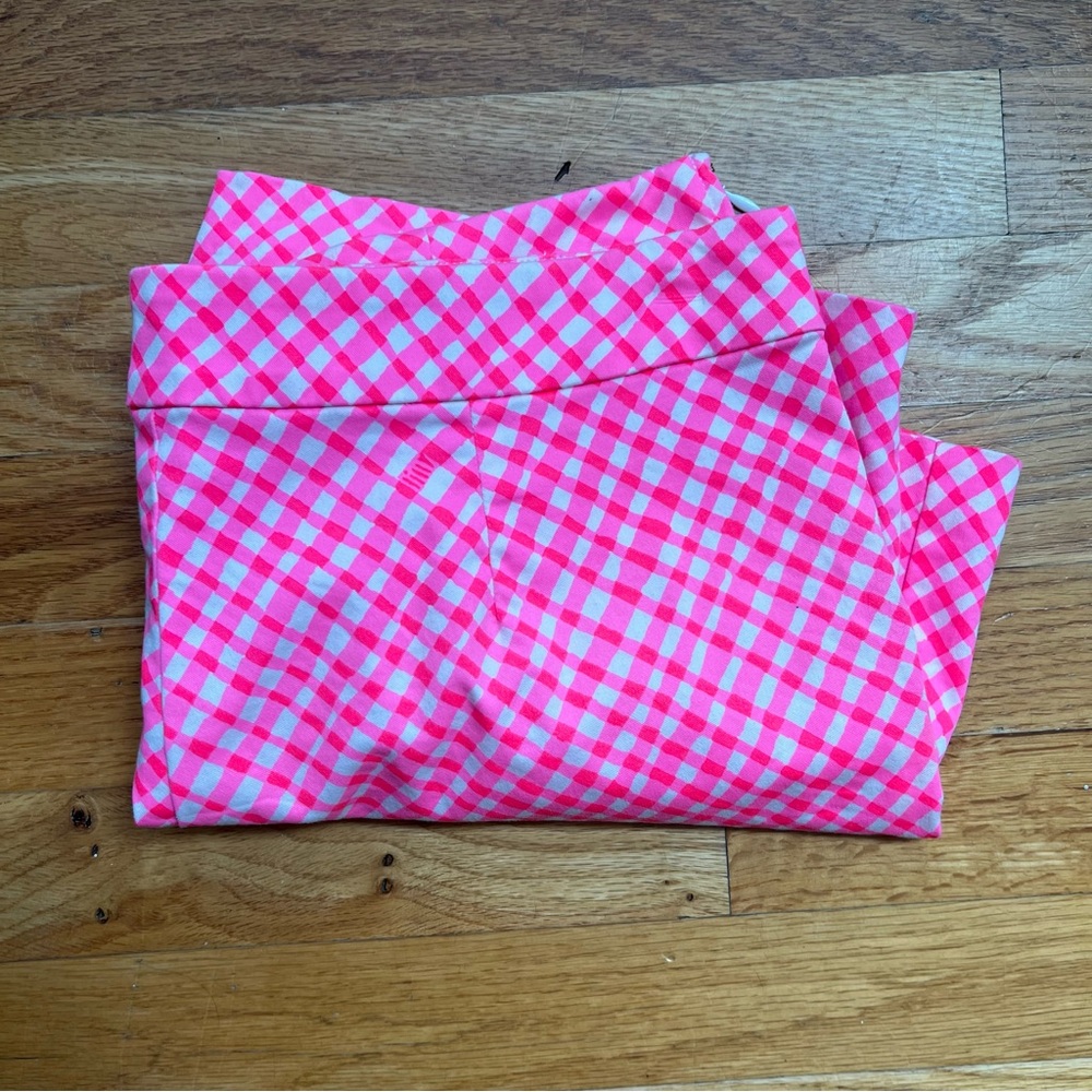 Lilly Pulitzer Arabeth Pink Gingham Women Shorts - Picture 4 of 10